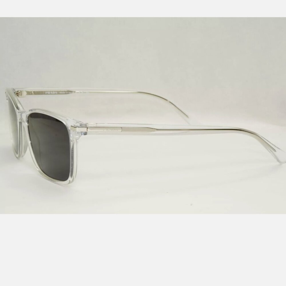 New Prada Black Transparent Crystal Square Sunglasses - Picture 3 of 7